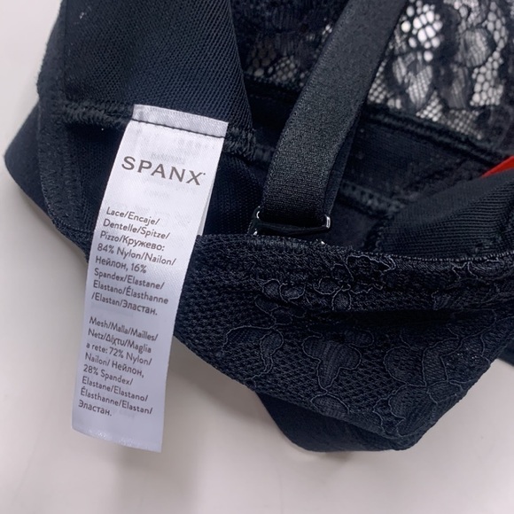 Spanx black sexy lace smooth spotlight bralette xs women’s new with tags - Picture 6 of 7